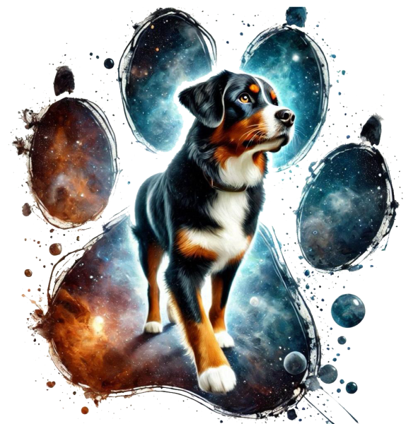 Appenzeller Sennenhund in Pfote